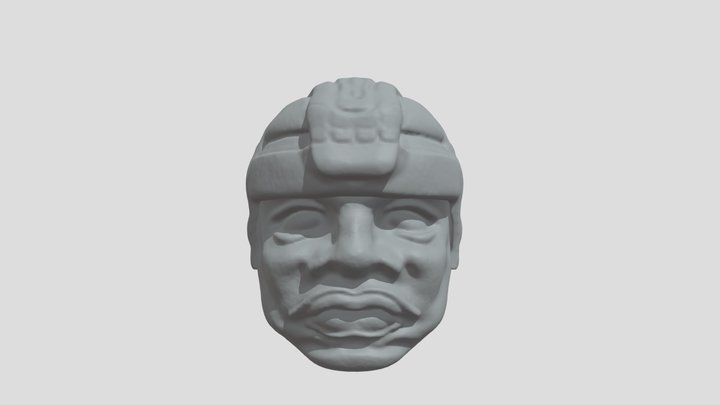 Olmec Head 3D Model