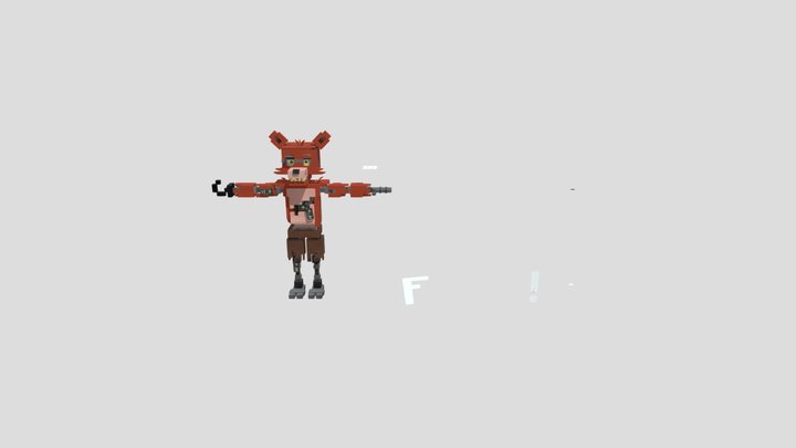 Foxy Rig (Fox Gamer & Craft Less) 3D Model