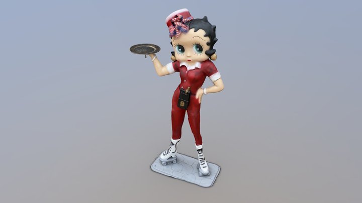 Betty Boop (photogrammetry) – Kostenloses 3D-Modell STL
