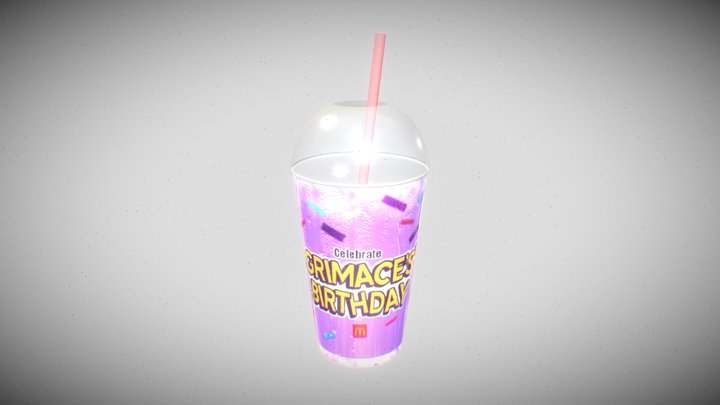 The Grimace's Birthday Milkshake 3D Model