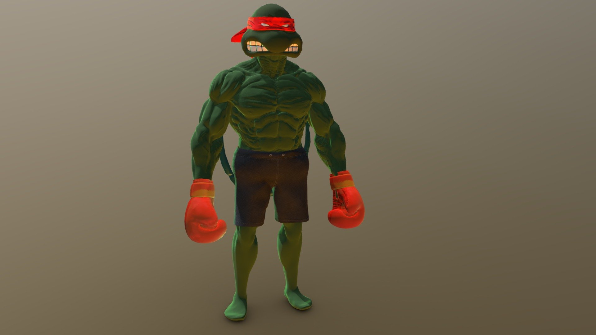 NINJA TURTLE BODY BUILDER VERSION - 3D model by MusabAnsari ...