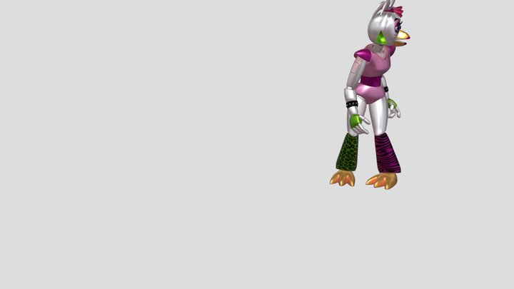 glamrock_chica__security_breach 3D Model