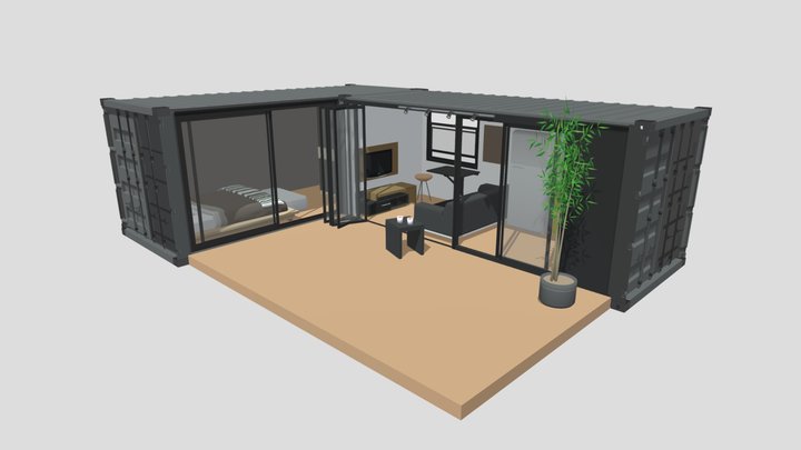 Container House Type 01 3D Model