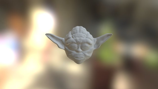 Yoda Head 3D Model