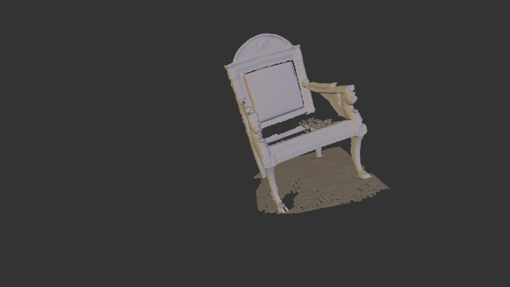 White House Chair 3D Model