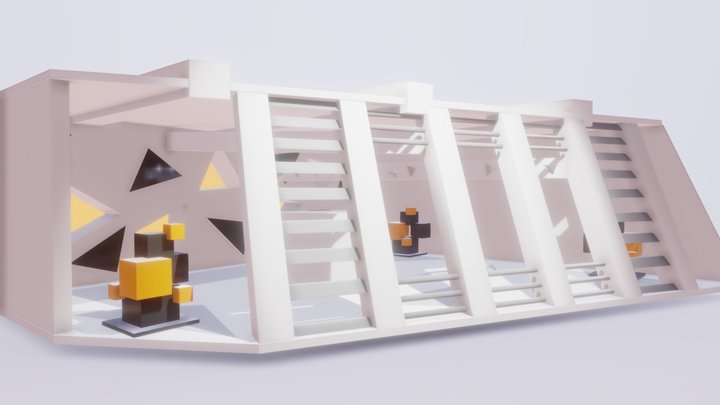 Room Abstract Futuristic Style 3D Model