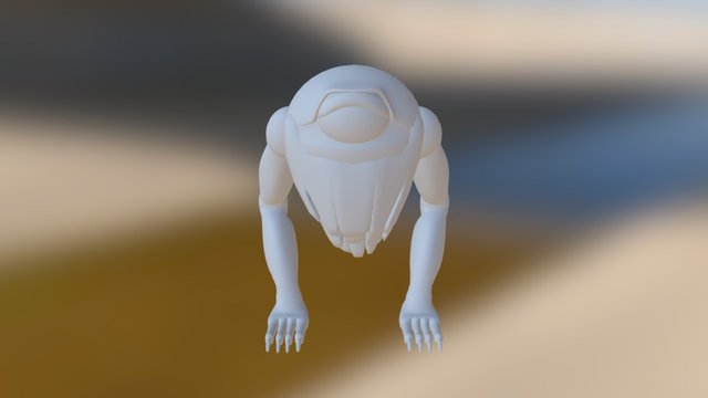 Hipster Monster 0.4 3D Model