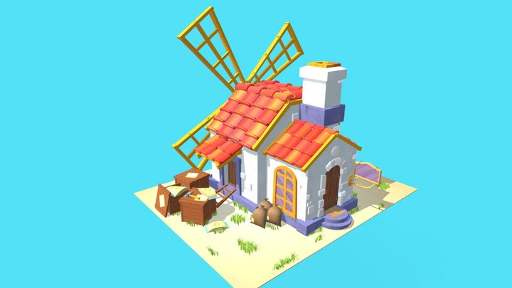 Moinho - Mill 3D Model