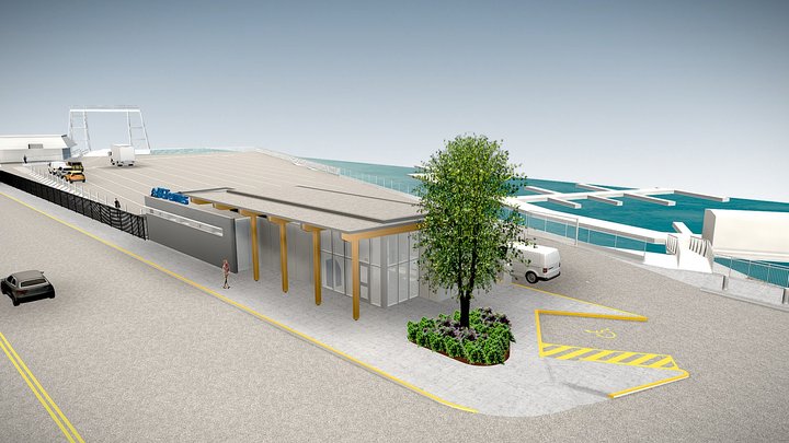 BC Ferries - Campbell River Terminal 3D Model