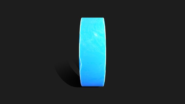 Stylized Crystal Ring 3D Model