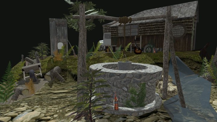 DAE Diorama - Forest Loner 3D Model