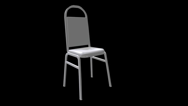 Rounded Banquet Chair H 3D Model