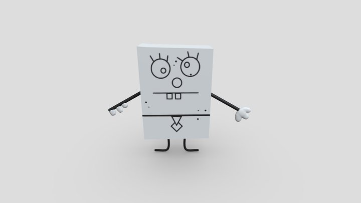Spongebob Draw 3D Model