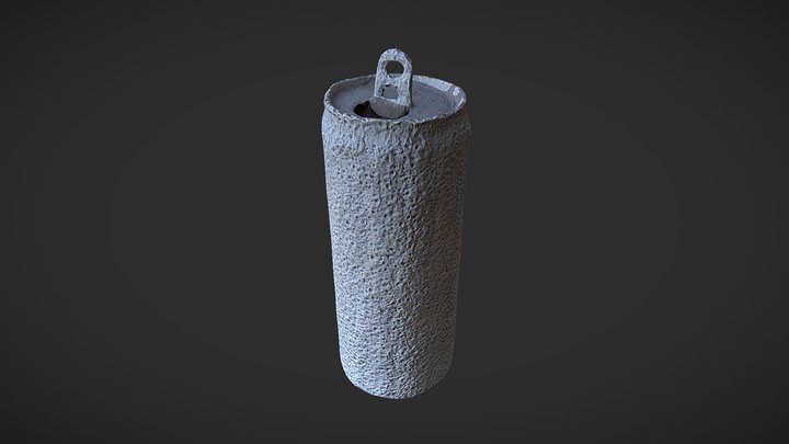 Cans3 Handmade Clay 3D Model