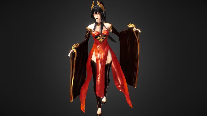Li Yan - Wuxia Inspired Game Character 3D Model