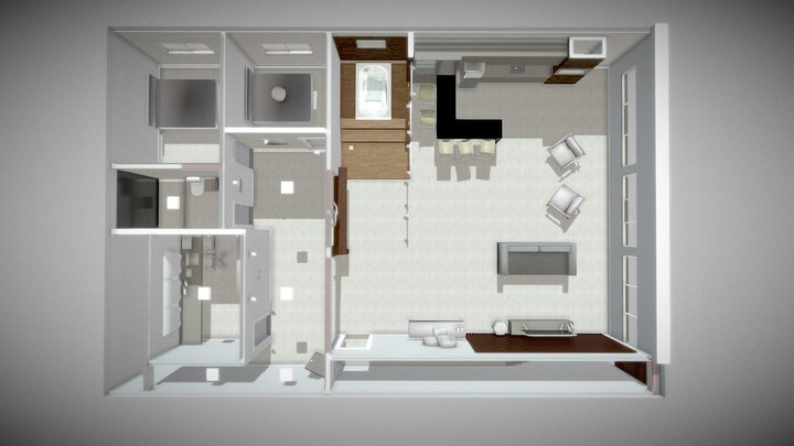 Gourmet_Large_House 3D Model