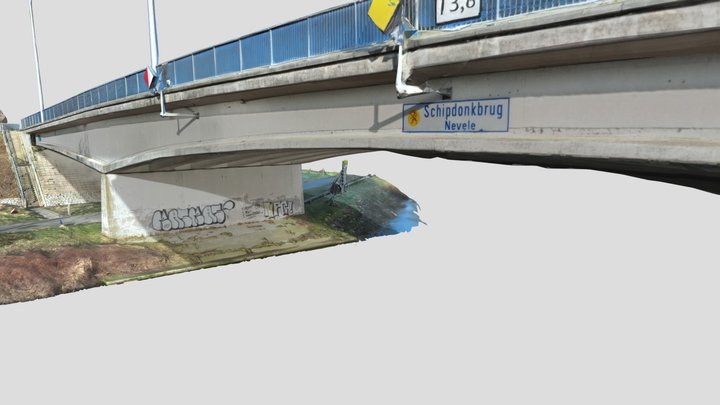 3D Bridge Model of Schipdonkbrug 3D Model