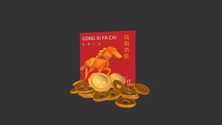 Happy Fortune from Juic3dit 3D Model