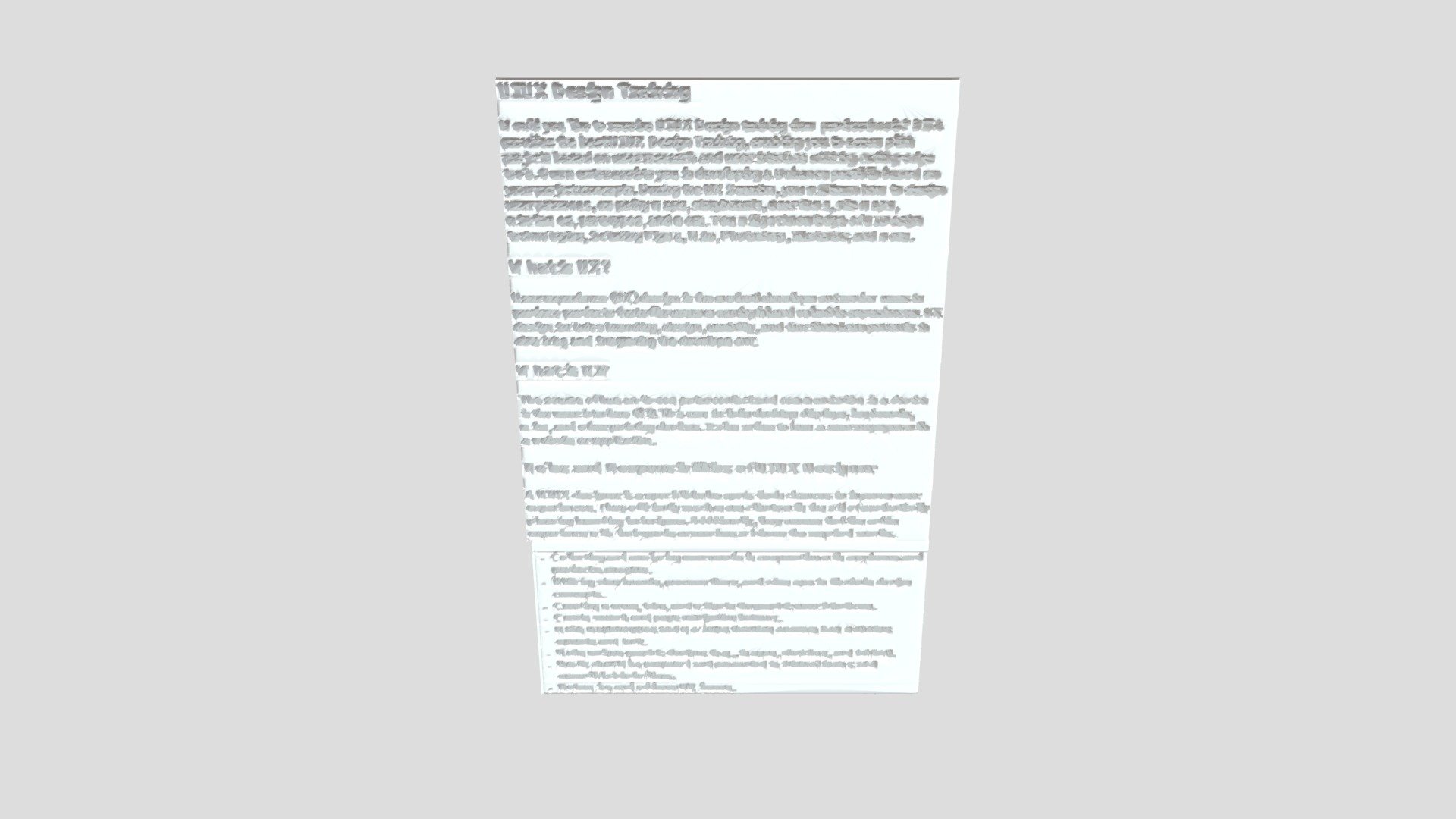 UI UX Design Training | UI UX Course in Chennai - 3D model by jayabita ...