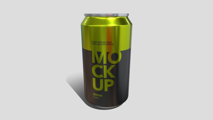 Soda Can 355ml - Lime 3D Model