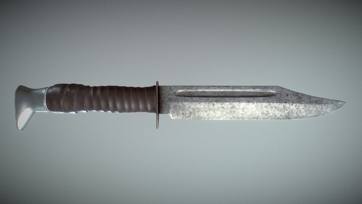 Hunting Knife 3D Model