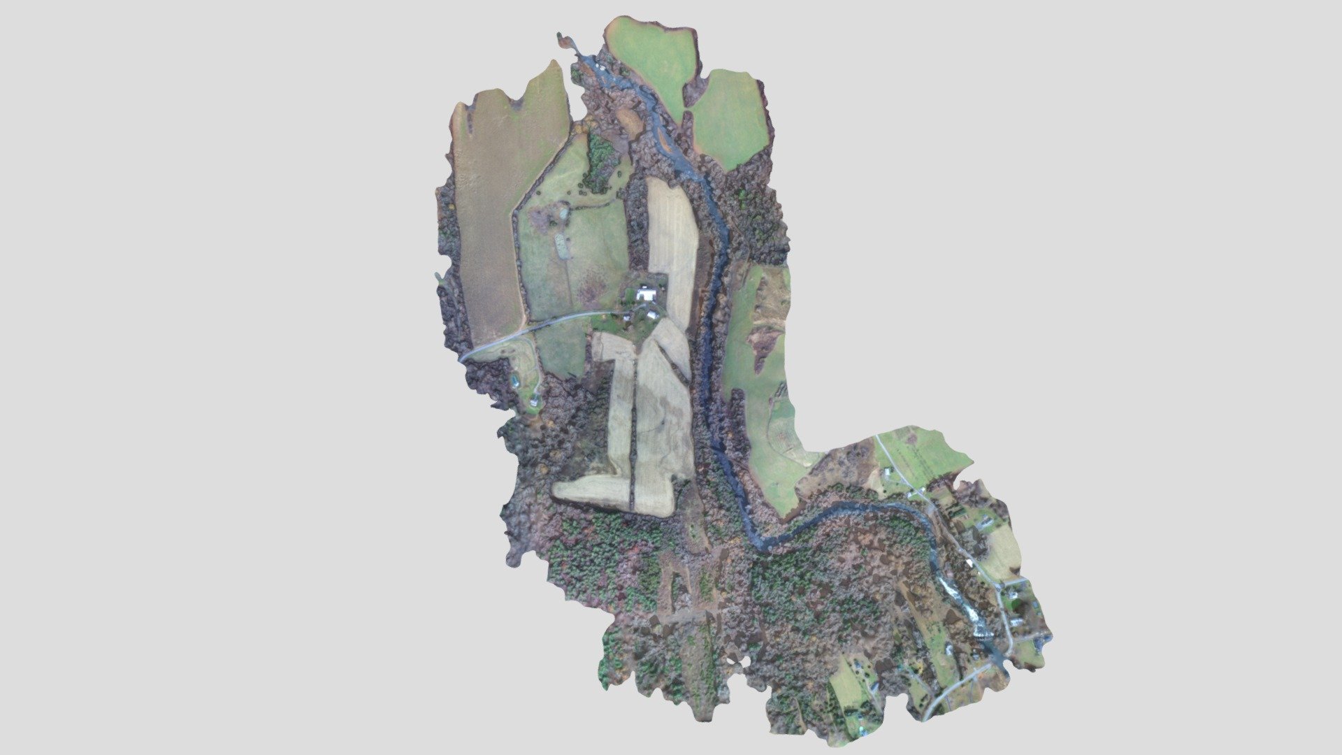 Spring Wind Farm Simplified 3d Mesh