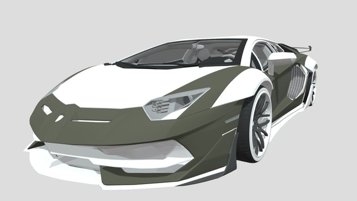 Lamborghini- Aventador 3D Model