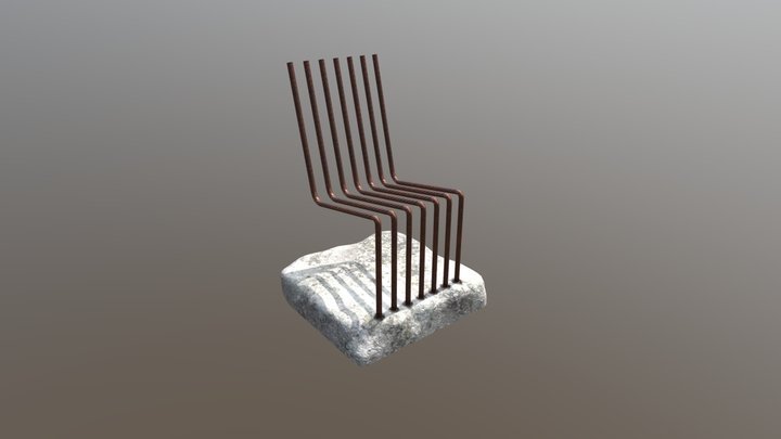 Industrial chair 3D Model