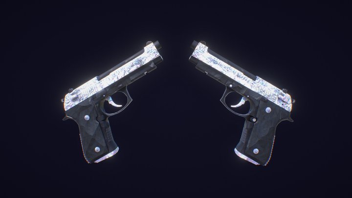 Dual Berettas – essence 3D Model