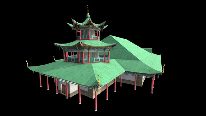 Zharkent_mosque 3D Model