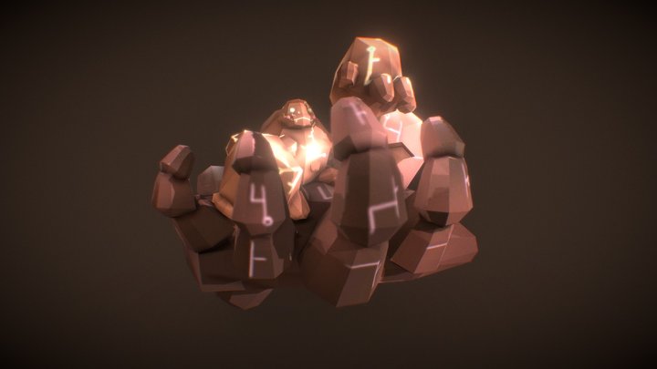 Golem the rock spirit 3D Model