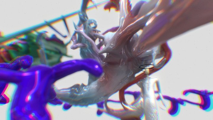 gematsche dancing lila distortion 3D Model