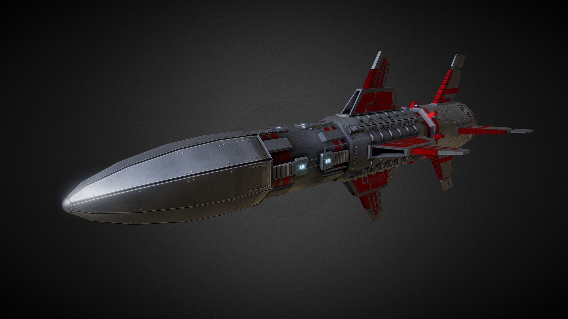 Sci-fi Rocket missile 07 (Heavy)