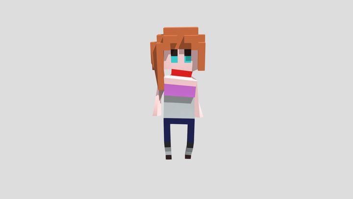Joyful Jump women 3D Model
