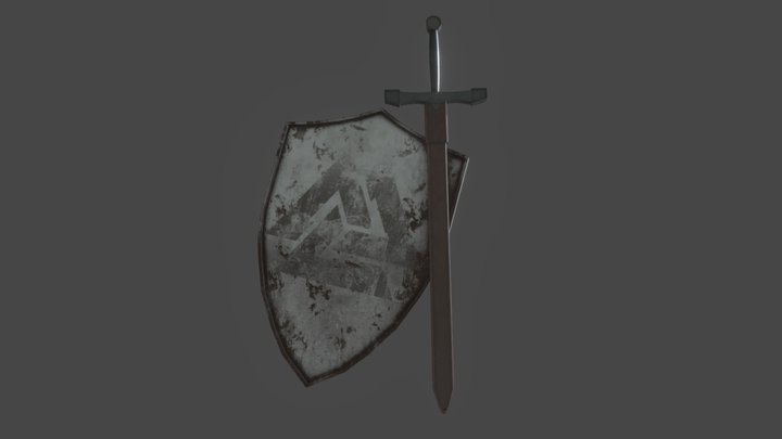 Shield & Sword: 1 Hour Model & Texture Challenge 3D Model