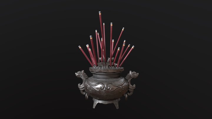 Incense burner 3D Model