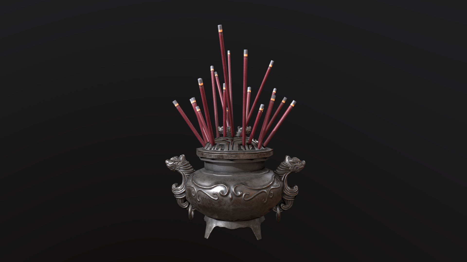 3D model Incense burner