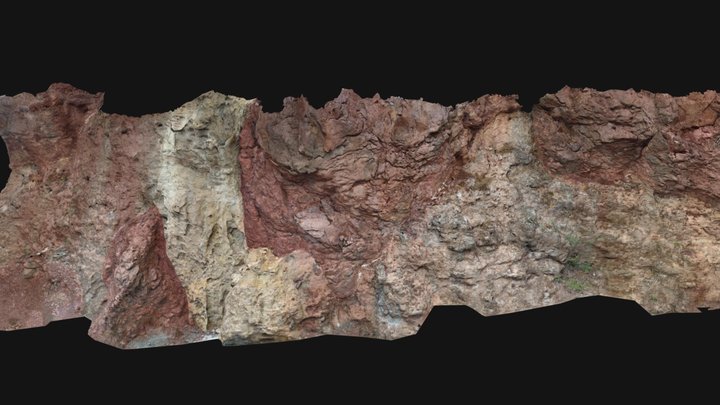 Karst bauxite deposit (Herault, France) 3D Model