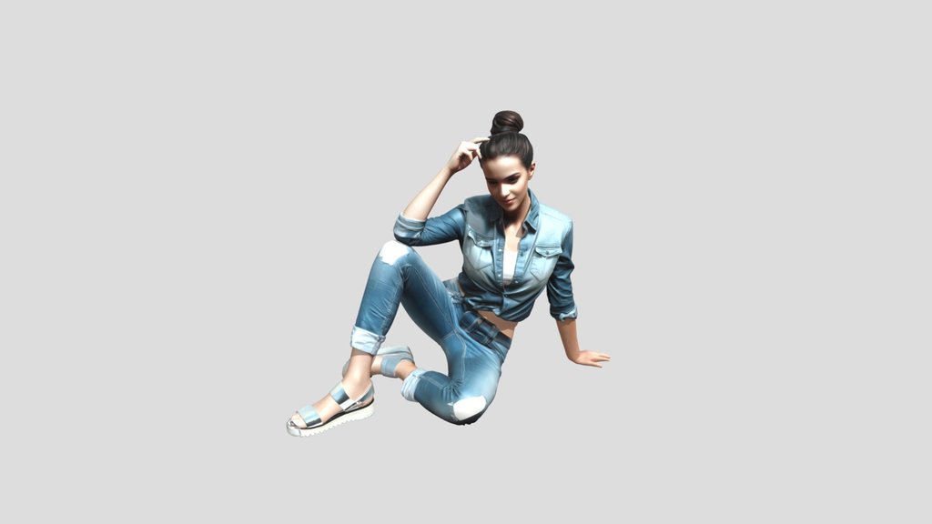 Denim Chic Pose