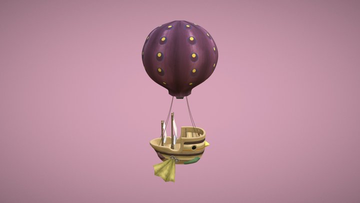 Pirds! Pirate Ship 3D Model