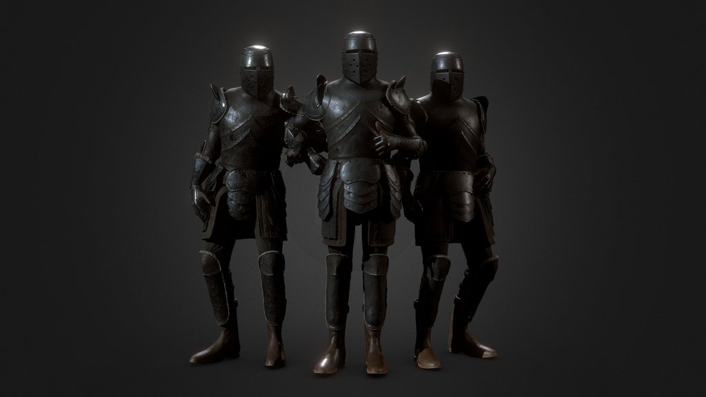 Lowpoly PBR Knight Armour