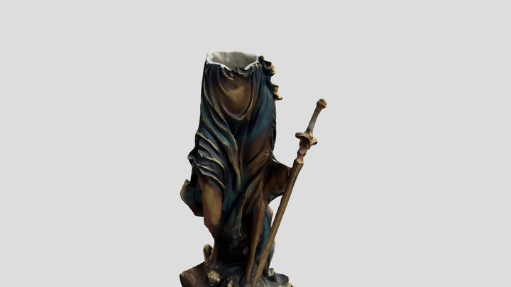 Woman Broken Statue 3D Model