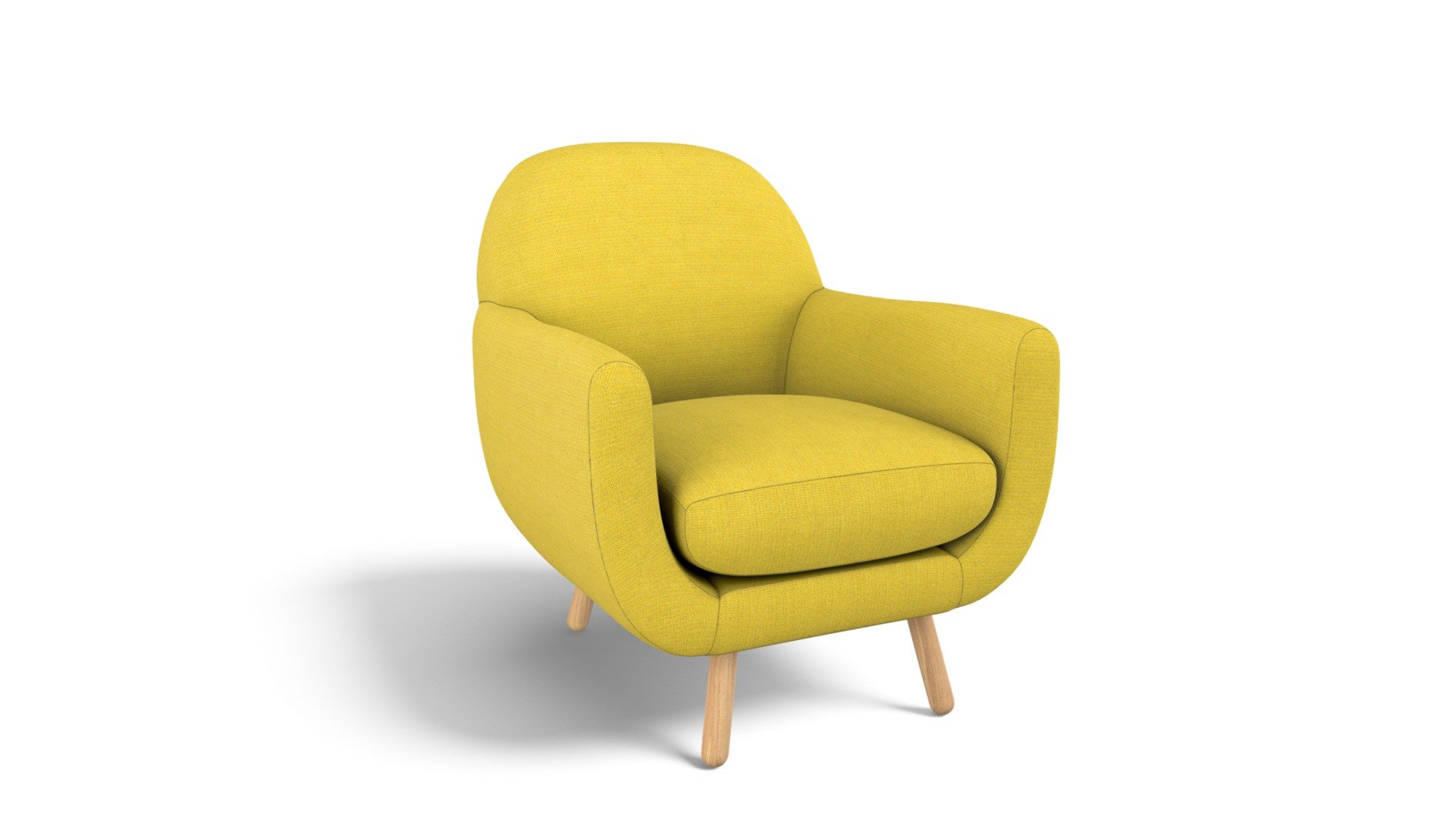 Jonah Armchair, Saffron Yellow