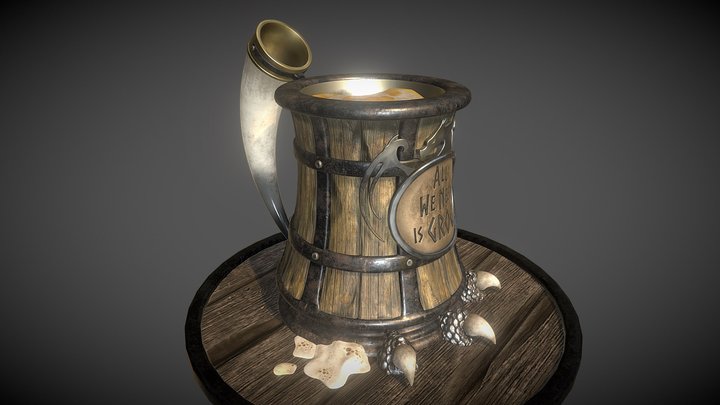 GDC Beer Bust Challenge - Viking Mug 3D Model