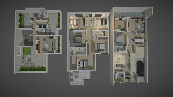 MASHREQ - 4 _ Villa Type - 1 3D Model