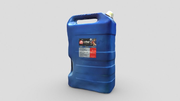 6 Gallon Plastic Water Container 3D Model