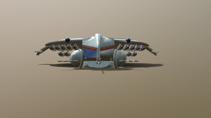 droid gun ship 3D Model