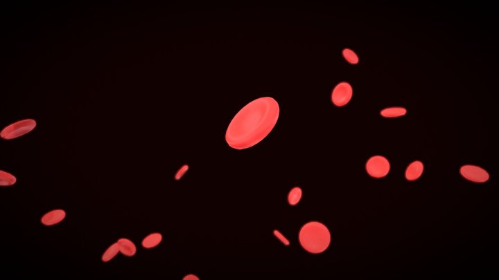 Blood Cells Animated 3D Model