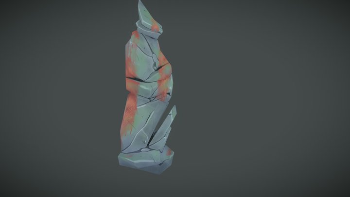 Stylised Statue 3D Model