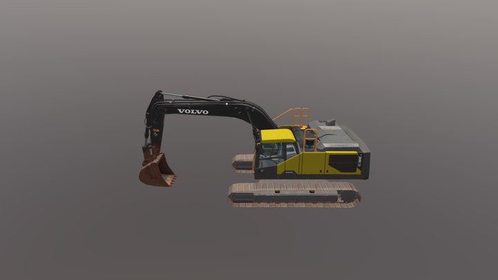 VOLVO EC380EL Excavator 3D Model
